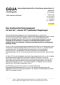 Das Asylbewerberleistungsgesetz mit den ab 1. Januar 2017 geltenden Regelungen