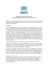 UNHCR-Stellungnahme Oktober 2022