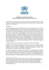 UNHCR-Stellungnahme Oktober 2022