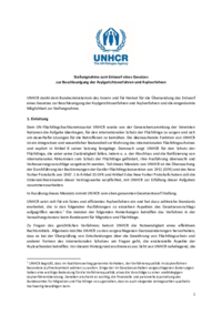 UNHCR-Stellungnahme Oktober 2022
