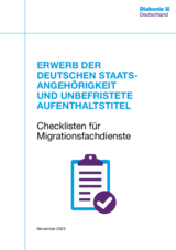 Checklisten Diakonie, unbefristete Aufenthaltstitel und Einbürgerung, 2025