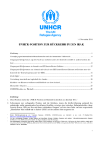 unhcr rückkehr irak