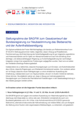 Zum Gesetzesentwurf der Bundesregierung zur Neubestimmung des Bleiberechts und der Aufenthaltsbeendigung