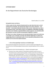 Offener Brief Geordnete-Rückkehr-Gesetz