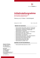 DAV SN § 10 AufenthG