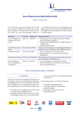 Übersicht zur GEAS-Reform, Stand 12.8.2026 Übersicht zur GEAS-Reform, Stand 12.8.2026