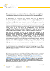 Zur Reform des Gemeinsamen Europäischen Asylsystems (GEAS)